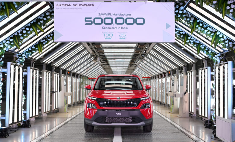 Škoda Auto Volkswagen India Rolls Out 500,000th Škoda car in India