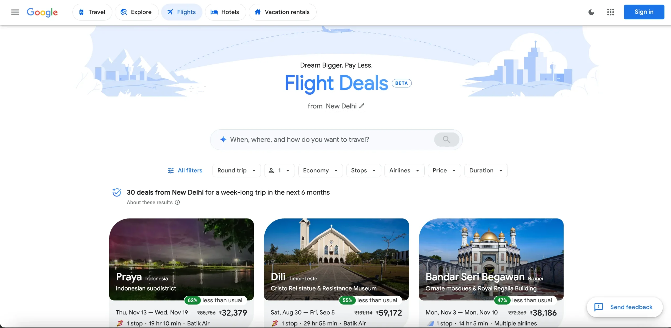 Google Flight Deals Launches in India with AI-Powered Search_Motiverge Travel