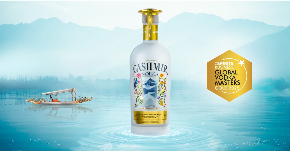 CASHMIR, India’s First Small-Batch Organic Vodka, Wins Gold at Vodka Masters 2025