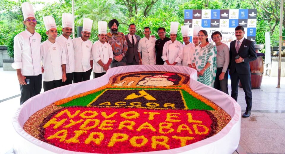 Novotel Hyderabad Airport Opens Festive Season with Cake Mixing & Grape Stomping