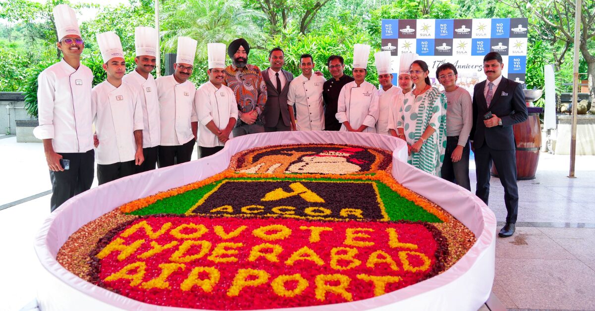 Novotel Hyderabad Airport Opens Festive Season with Cake Mixing & Grape Stomping