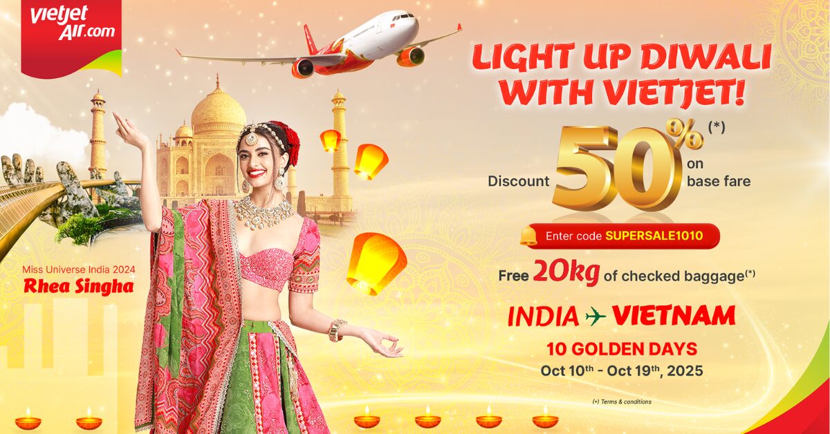 Vietjet Brightens Diwali with a 10-Day Festive Super Sale