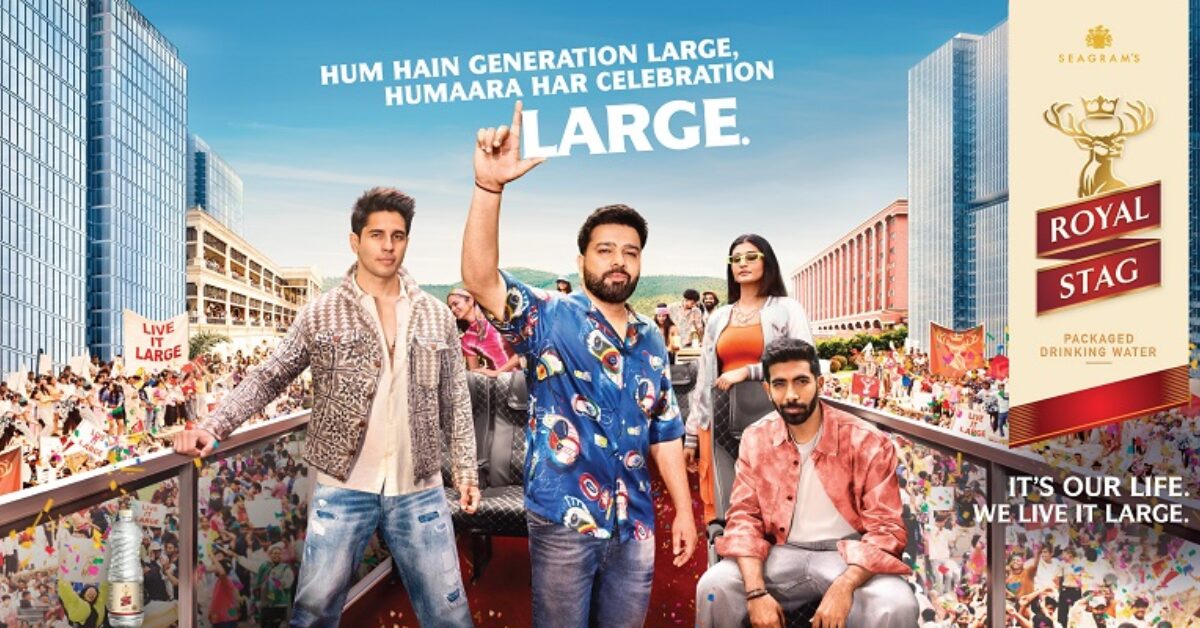 Royal Stag Water Launches AI-Powered #CelebrateLarge Festive Campaign with Rohit Sharma