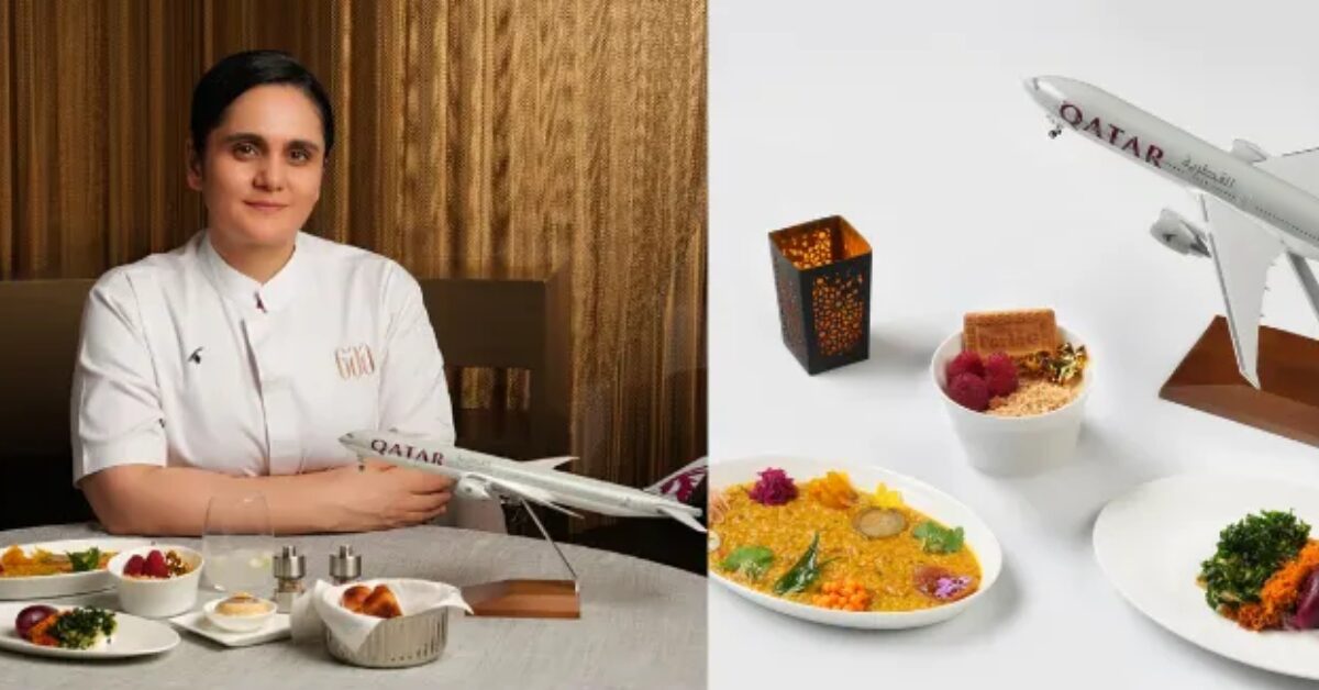 Chef Garima Arora Curates Exclusive Vegetarian Business Class Menu for Qatar Airways