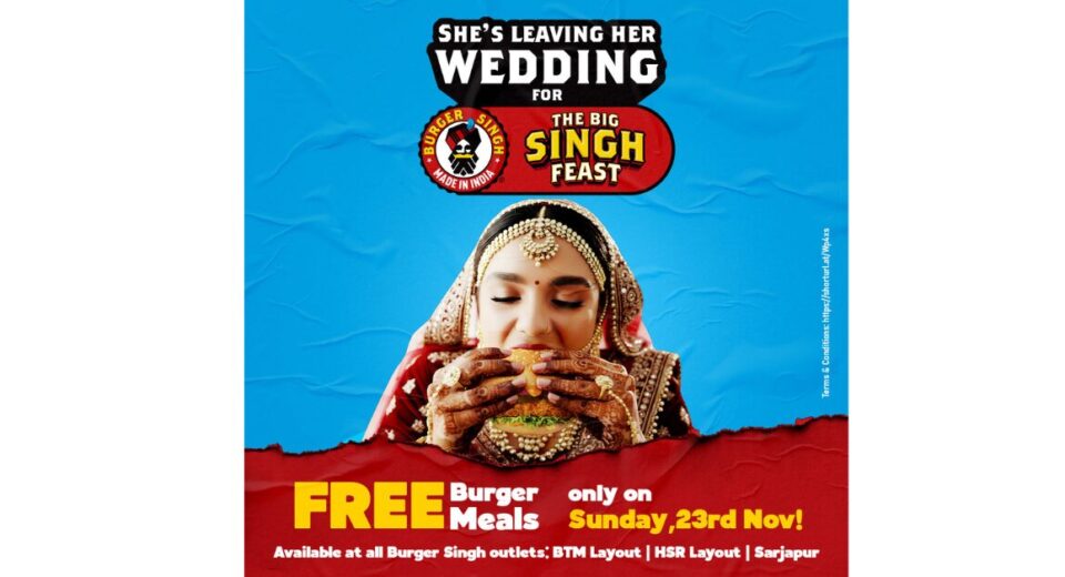 Burger Singh’s Big Singh Feast Breaks Records in Bangalore with 3,300+ Meals Served