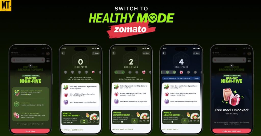 Zomato Launches Healthy High-Five Challenge
