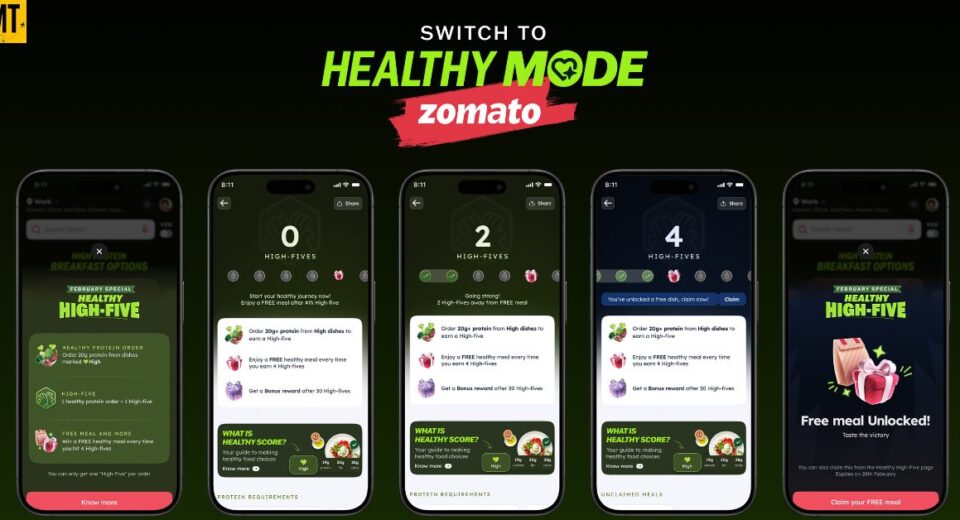 Zomato Launches Healthy High-Five Challenge